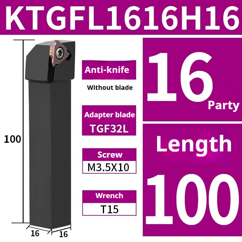 1013-Shallow groove cutter bar CNC grooving cutter bar / side stand mounted shallow groove KTGFR2020K16-F Circlip groove cutter TGF32 Shandong Denso Pricision Tools Co.,Ltd.